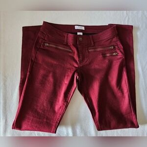 dELiA*s Women's Skinny Jeans in Burgundy
